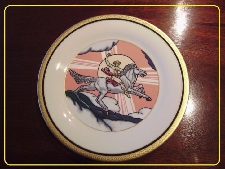 Amerikaanse sierborden voor 75 jaar FERRO's  - door PICKARD., Antiquités & Art, Antiquités | Porcelaine, Enlèvement