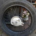 Oldtimer motoren onderdelen voorwiel 16 inch