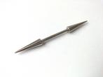 Barbell droit à pointes pour piercing en acier chirurgical, Handtassen en Accessoires, Piercings, Ophalen of Verzenden, Gebruikt