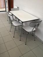 Mooi , compact formica tafelsetje met 4 stoelen, Huis en Inrichting, Overige Huis en Inrichting, Gebruikt, Ophalen