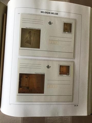 Verzameling briefkaarten (BK) op davo bladen beschikbaar voor biedingen