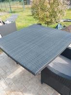 Tuintafel met glazen blad, Tuin en Terras, Tuintafels, Ophalen, Zo goed als nieuw