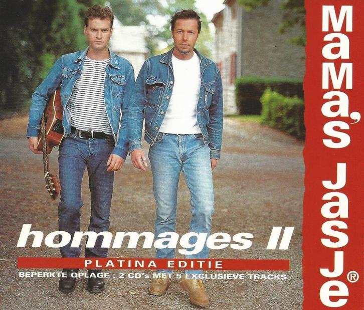 2CD-BOX * MAMA'S JASJE - HOMMAGES II - PLATINA EDITIE, Cd's en Dvd's, Cd's | Nederlandstalig, Zo goed als nieuw, Levenslied of Smartlap