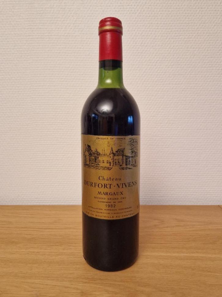 Château Durfort Vivens - 1982 - Margaux Second Grand Cru, Verzamelen, Wijnen, Nieuw, Rode wijn, Frankrijk, Vol, Ophalen of Verzenden