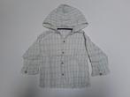 Mt 98 Wit blauw geruit hemd met kap, Kinderen en Baby's, Kinderkleding | Maat 98, Gebruikt, Overhemd of Blouse, Ophalen of Verzenden