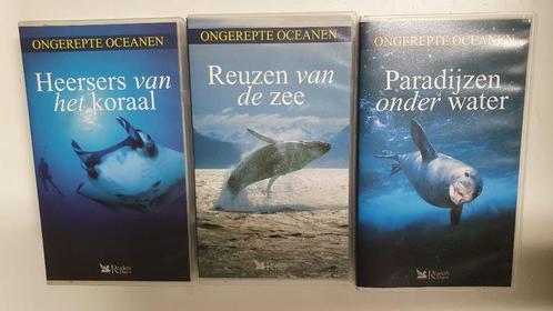 **Drie video’s over “ongerepte oceanen”          * doe bod, Cd's en Dvd's, VHS | Film, Zo goed als nieuw, Ophalen
