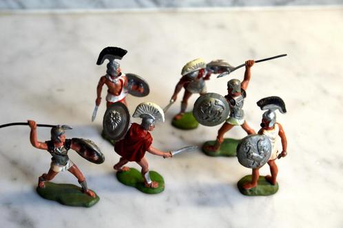 Lot de 6 fantassins grecs - Collection, Collections, Statues & Figurines, Comme neuf, Humain, Enlèvement ou Envoi