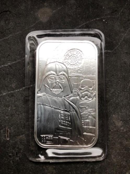 UK Mint - Star Wars - Dark Side - 1 oz silver bar, Postzegels en Munten, Edelmetalen en Baren, Zilver, Ophalen of Verzenden