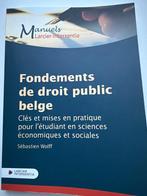 Fondements de droit public belge, Livres, Livres d'étude & Cours, Enlèvement, Comme neuf, Enseignement supérieur, Larcier