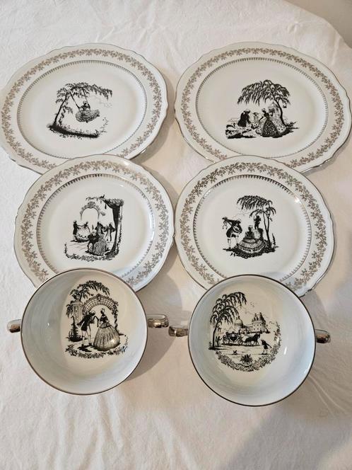 Porseleinen dinerset van Limoges, Antiek en Kunst, Antiek | Servies compleet, Ophalen