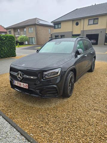 Te koop Mercedes GLB 250 AMG Line, Autos, Cuir, Euro 6, Noir, Automatique