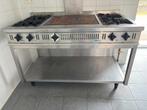 Cuisinière à gaz 4 becs + 1 central, Ophalen, Gebruikt, Fornuis, Frituur en Grillen