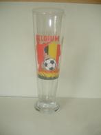 Bierglas Belgium, voetbal glas, 0,5 l., Ophalen of Verzenden, Zo goed als nieuw, Bierglas