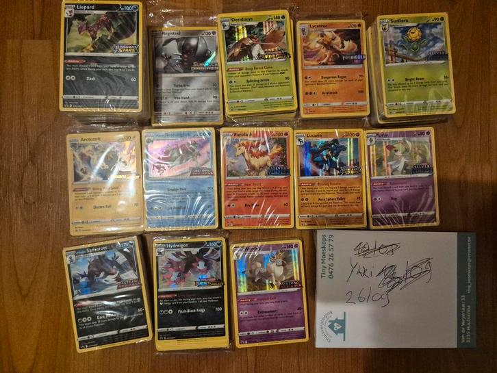 Stamped kaarten sword & shield / sun & moon, Hobby en Vrije tijd, Verzamelkaartspellen | Pokémon, Nieuw, Ophalen of Verzenden