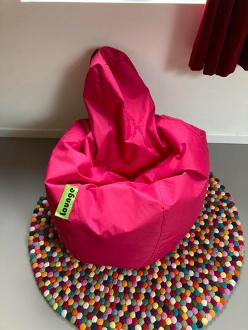 Gratis Fuchsia Zitzak Lounge Dreamland, Enlèvement, Utilisé, Pouf