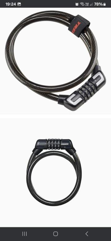 2 x Trelock fiets/step kabel cijferslot nieuw beschikbaar voor biedingen