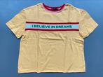 T-shirt jaune clair Dreams Bershka 152, Comme neuf, Fille, Chemise ou À manches longues, Bershka