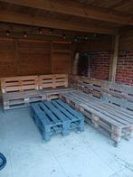 Loungeset pallet met kussens, Tuin en Terras, Tuinsets en Loungesets, Ophalen, Bank, Loungeset, Hout