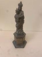 Vintage tinnen Maria met Kind Beeld ( 29 cm x 10 cm) groot., Antiek en Kunst, Kunst | Beelden en Houtsnijwerken, Ophalen of Verzenden