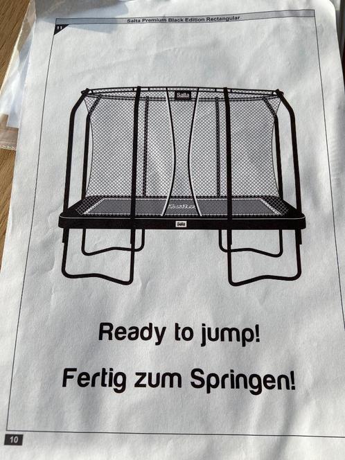 TRAMPOLINE SALTA PREMIUM BLACK EDITION 396 X 244 CM, Kinderen en Baby's, Speelgoed | Buiten | Trampolines, Gebruikt, Ophalen