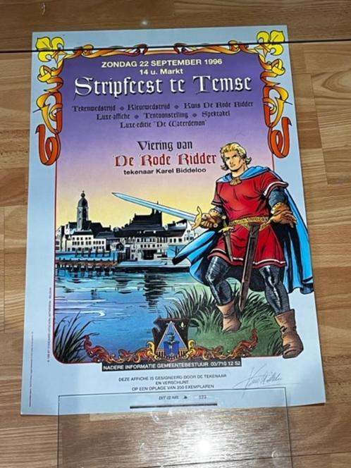 De Rode Ridder  -  Stripfeest te Temse 1996 - Luxe Poster, Livres, BD, Neuf, Une BD, Envoi