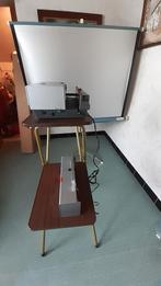 Diaprojector  tafel en scherm., Audio, Tv en Foto, Gebruikt, Ophalen