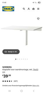 Klaptafel/bureau voor wandmontage, Huis en Inrichting, Ophalen, Zo goed als nieuw