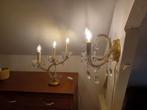 2 appliques et 2 lampes a poser à pampilles, Maison & Meubles, Enlèvement, Utilisé