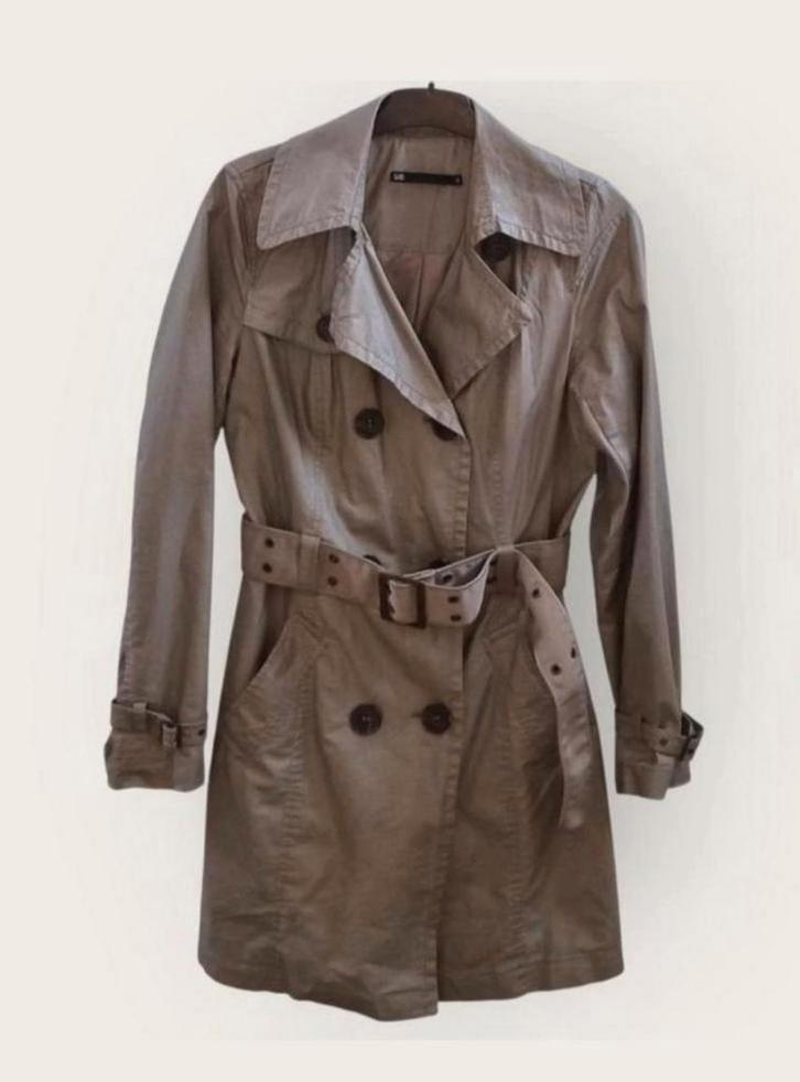 ✨️WE Trenchcoat Maat XS - Met BUNDELKORTING‼️✨️, Kleding | Dames, Jassen | Zomer, Zo goed als nieuw, Maat 34 (XS) of kleiner, Bruin