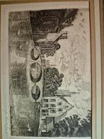 Gravure, Béguinage Bruges, Antiquités & Art, Art | Dessins & Photographie, Enlèvement ou Envoi