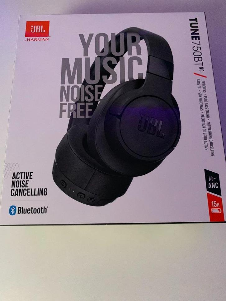 JBL TUNE 750 BT NC - nieuw met noise cancelling, Audio, Tv en Foto, Hoofdtelefoons, Nieuw, Bluetooth, Ophalen of Verzenden