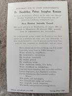 Bidprentje 1963, Verzamelen, Bidprentjes en Rouwkaarten, Ophalen of Verzenden, Bidprentje