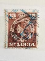 Sainte-Lucie 1954 - Reine Elisabeth II, Amérique centrale, Affranchi, Enlèvement ou Envoi