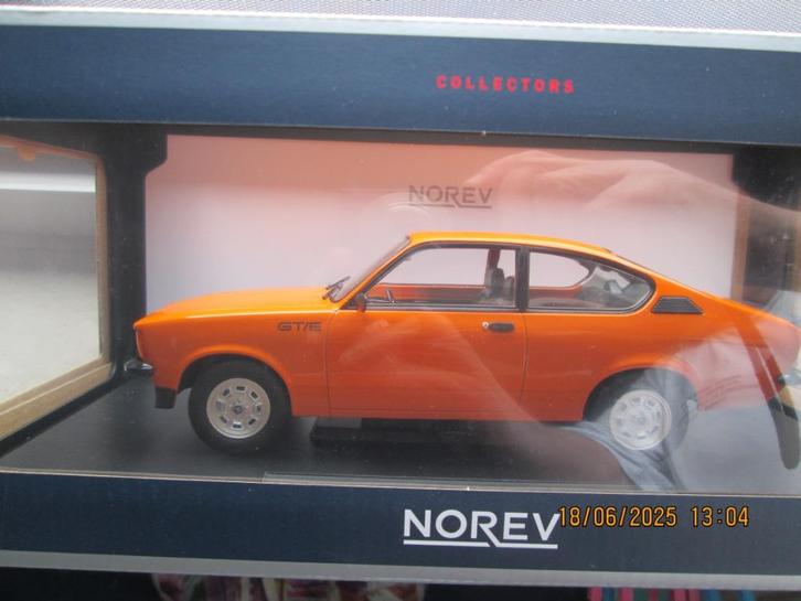 Opel Kadett C GTE Coupe orange 1:18 Norev, Hobby en Vrije tijd, Modelauto's | 1:18, Zo goed als nieuw, Auto, Norev, Ophalen of Verzenden