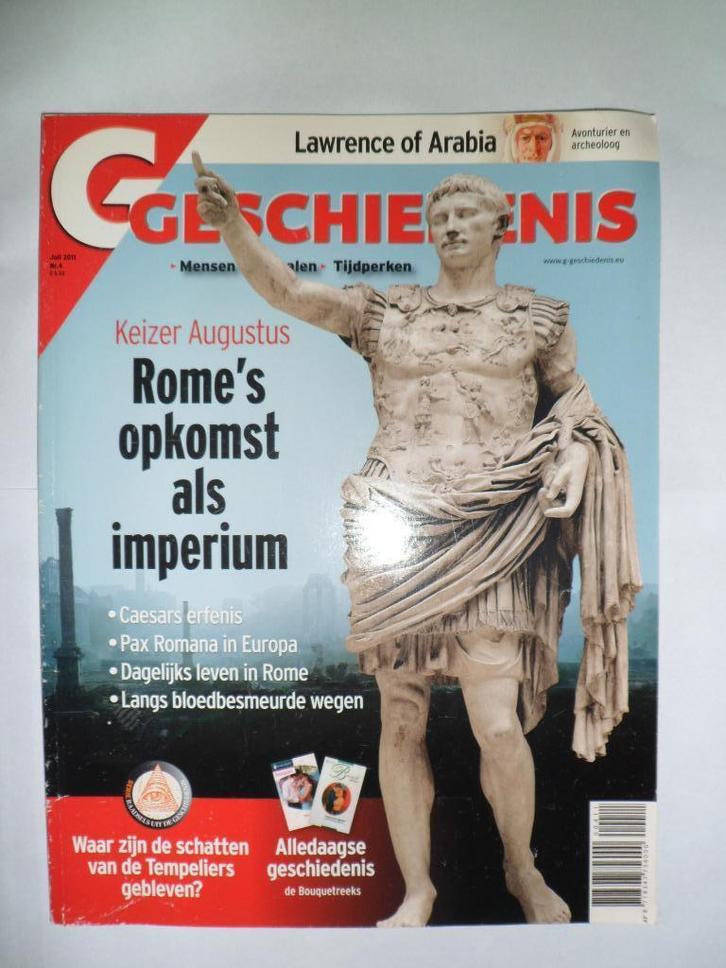 Magazine: Geschiedenis Nr4, Juli 2011 Keizer Augustus, 67Pag, Boeken, Tijdschriften en Kranten, Zo goed als nieuw, Overige typen