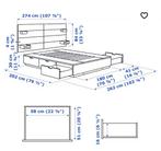 Slaapkamer ikea + matras sleepworld 1,8 x 2m, Hedendaags, Zo goed als nieuw, Ophalen, Tweepersoons