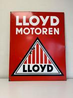 LLOYD MOTOREN emaille reclamebord, Antiek en Kunst, Ophalen of Verzenden