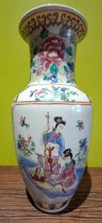 Grote porseleinen Chinese vaas  H 46 cm, Antiek en Kunst, Ophalen of Verzenden