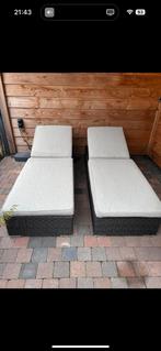 2 Ligbedden met kussen, Tuin en Terras, Ligbedden, Ophalen, Zo goed als nieuw