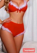 NIEUW 2delig lingerie fantasy setje "OneSize", Lingerie, Ophalen of Verzenden, Rood, Setje