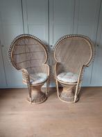 Emmanuelle stoelen - Pauwstoelen - Rotan, Ophalen, Zo goed als nieuw