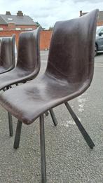 leren stoelen x4 - prijs is licht besprekbaar !!!, Huis en Inrichting, Ophalen, Zo goed als nieuw, Leer, Vier