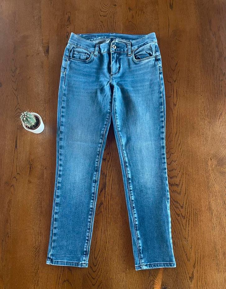 Jeansbroek dames, Kleding | Dames, Spijkerbroeken en Jeans, Zo goed als nieuw, W27 (confectie 34) of kleiner, Blauw, Ophalen of Verzenden