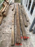 Poutres en chêne de 5 m et moins, Bricolage & Construction, Bois & Planches, 300 cm ou plus, Poutre, Utilisé, Chêne
