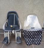 Qibbel fietsstoeltje + windscherm, Fietsen en Brommers, Fietsaccessoires | Fietsstoeltjes, Ophalen, Voorzitje, Qibble, Voetsteuntjes