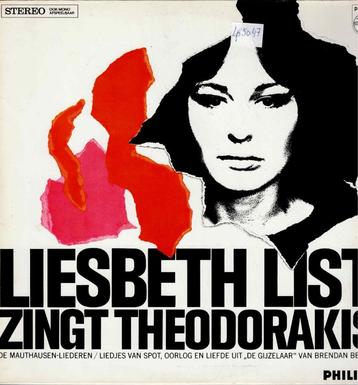 Vinyl, LP   -   Liesbeth List Zingt Theodorakis* – ..... beschikbaar voor biedingen