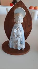 RELIGIEUS BEELDJE OP SOKKEL PERFEKTE STAAT, Antiek en Kunst, Ophalen of Verzenden