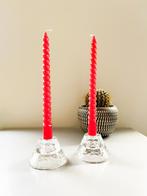 Vintage Luminarc glazen kandelaars retro, Overige materialen, Gebruikt, Overige kleuren, Ophalen of Verzenden