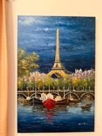 Schilderij Eifeltoren met de Seine, Ophalen