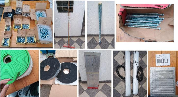 Professioneel bouw materiaal/materieel – (Bouten, EPDM…), Bricolage & Construction, Outillage | Outillage à main, Comme neuf, Enlèvement ou Envoi